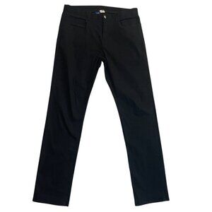 Cover Stitches. Men's black stretch pants. Size 32. Made in China.